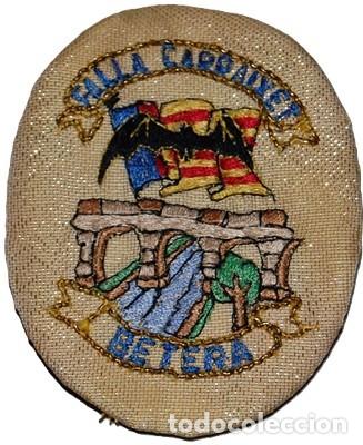 Coleccionismo: ESCARAPELA BORDADA DE LA FALLA CARRAIXET DE BETERA 1992