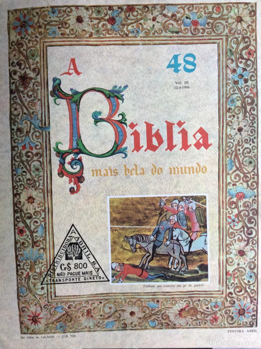 Coleccionismo: Capa em formato brochura (capa original dos fasc&iacute;culos) da cole&ccedil;&atilde;o &rdquo;A B&iacute;blia Mais Bela do Mundo