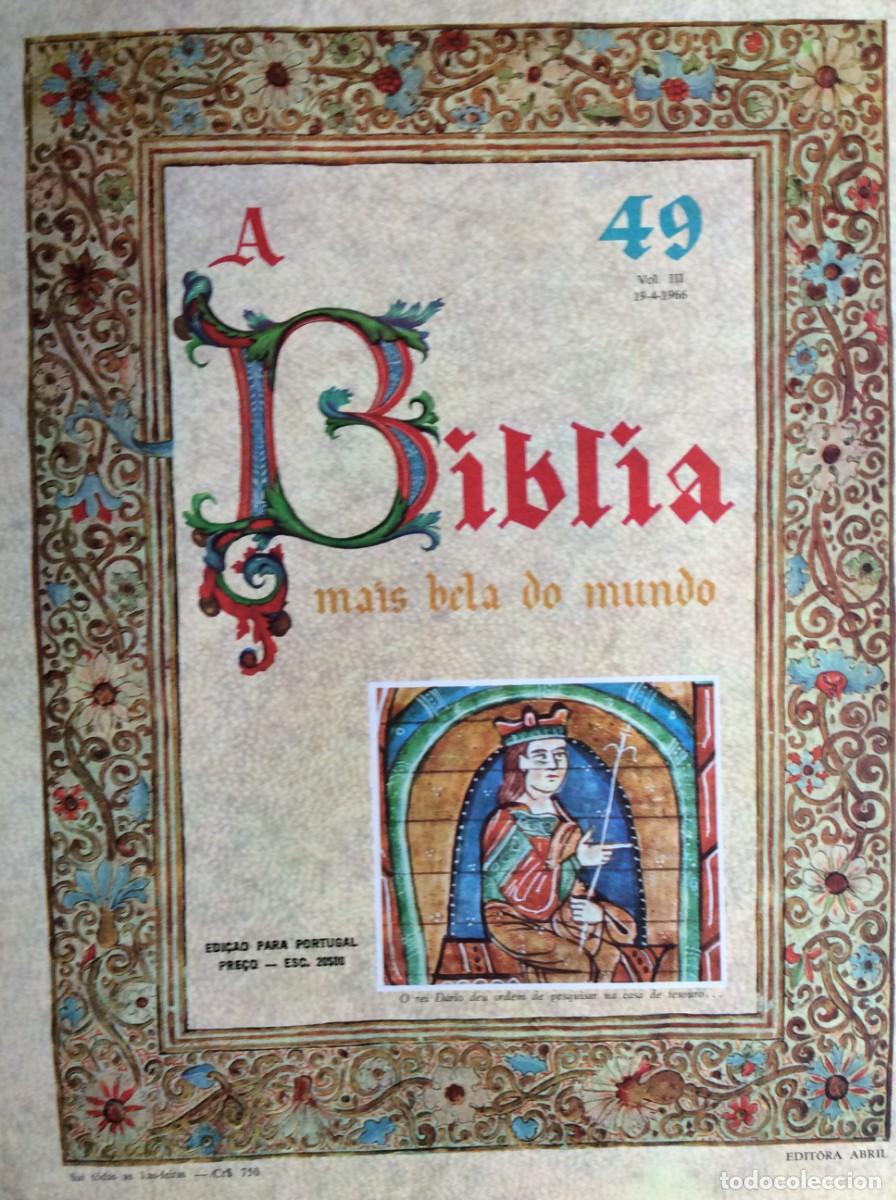 Coleccionismo: Capa em formato brochura (capa original dos fasc&iacute;culos) da cole&ccedil;&atilde;o &rdquo;A B&iacute;blia Mais Bela do Mundo