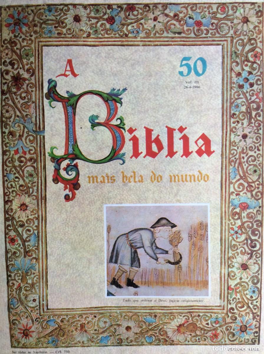 Coleccionismo: Capa em formato brochura (capa original dos fasc&iacute;culos) da cole&ccedil;&atilde;o &rdquo;A B&iacute;blia Mais Bela do Mundo