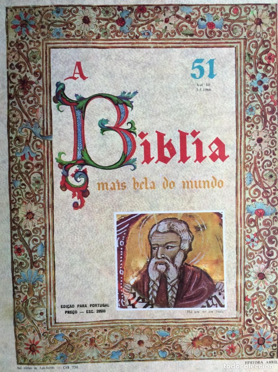 Coleccionismo: Capas em formato brochura (capas originais dos fasc&iacute;culos) da cole&ccedil;&atilde;o &rdquo;A B&iacute;blia Mais Bela do Mundo