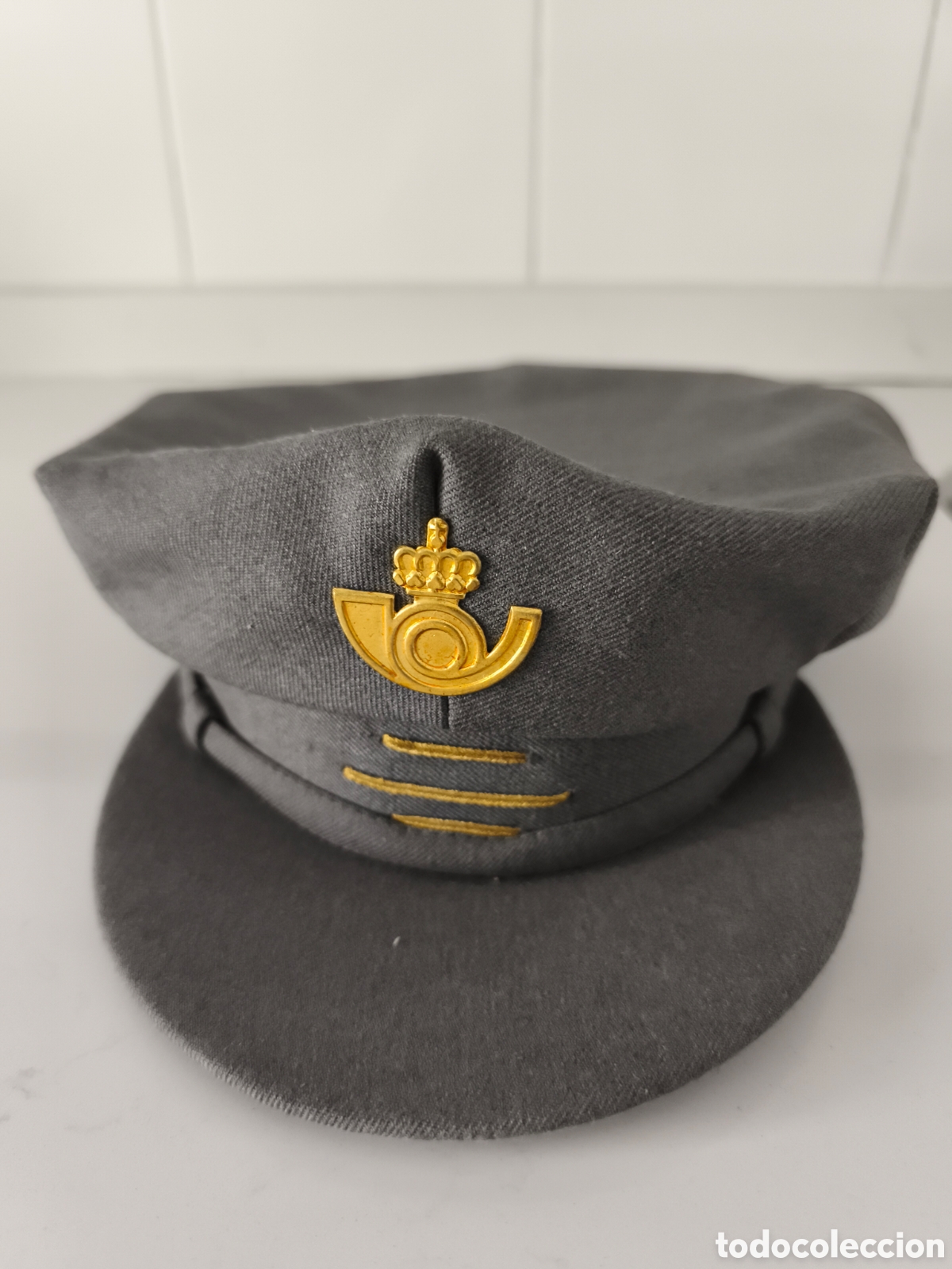 Coleccionismo: Antigua gorra de plato de correos talla 59 en perfecto estado a&ntilde;os 70