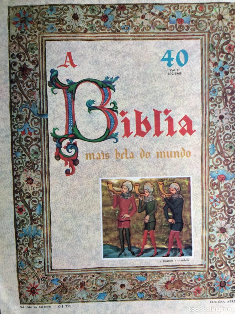 Coleccionismo: Capa em formato brochura (capa original dos fasc&iacute;culos) da cole&ccedil;&atilde;o &rdquo;A B&iacute;blia Mais Bela do Mundo