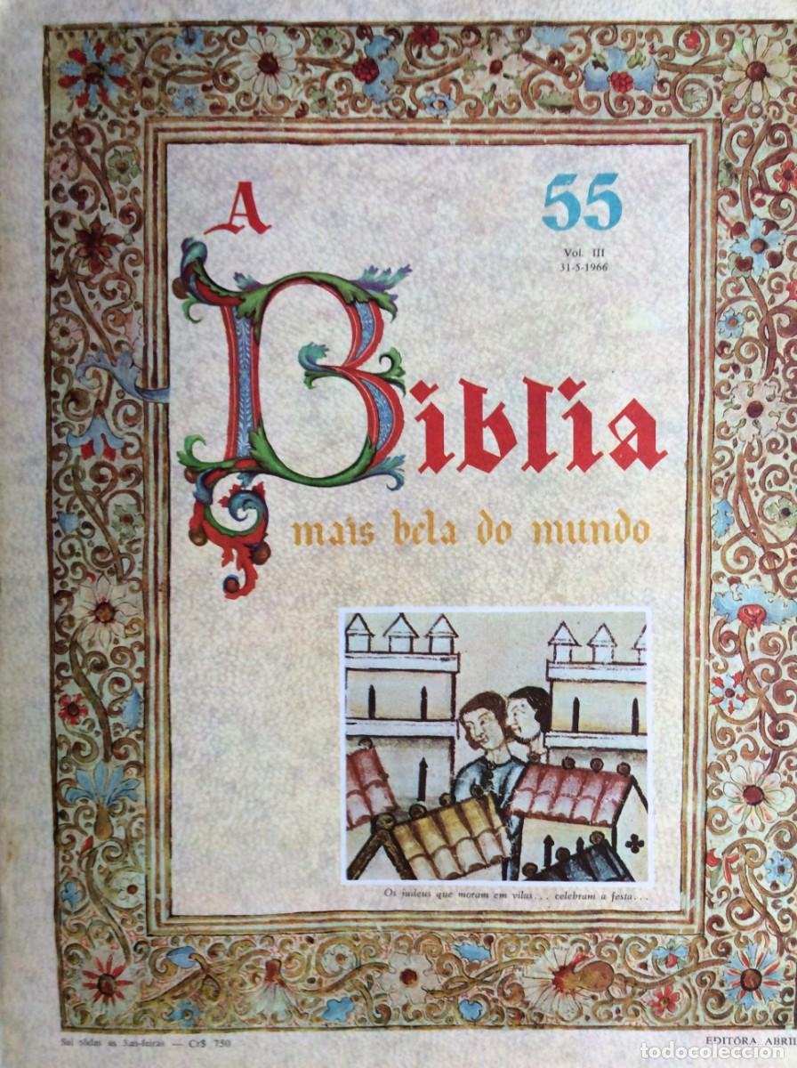 Coleccionismo: Capa em formato brochura (capa original dos fasc&iacute;culos) da cole&ccedil;&atilde;o &rdquo;A B&iacute;blia Mais Bela do Mundo