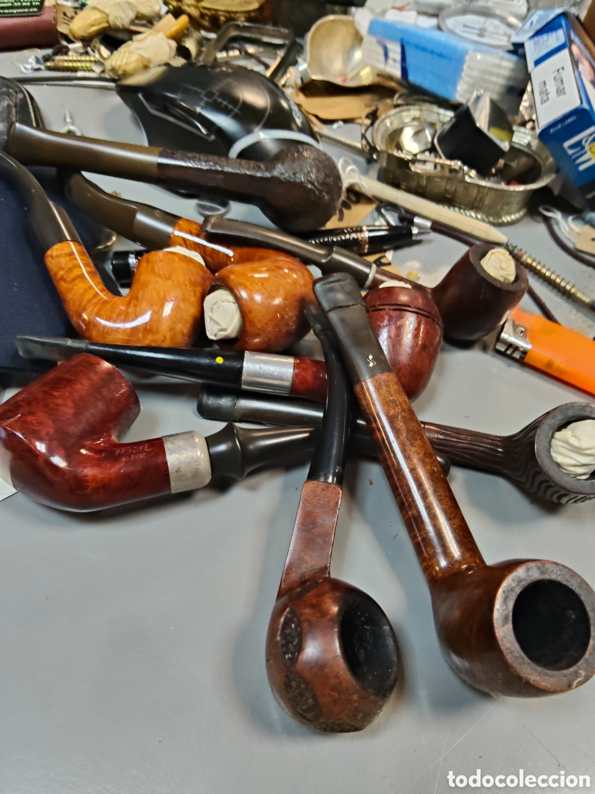 Coleccionismo: Lote de pipas de fumar