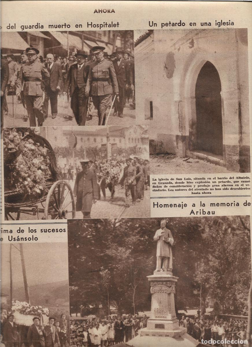 Collectionnisme: A&Ntilde;O 1933 RECORTE PRENSA MUERTE ENTIERRO GUARDIA CIVIL GUERRERO MUERTO EN HOSPITALET