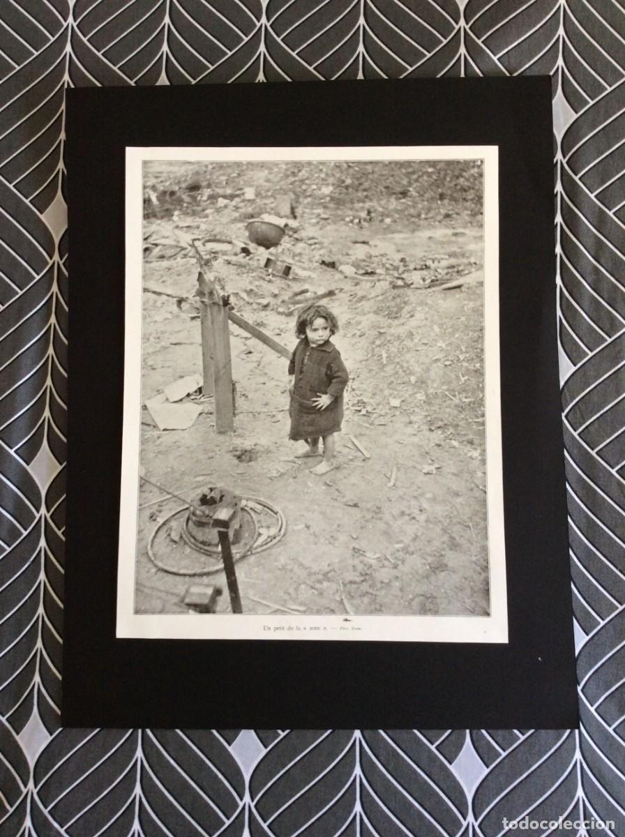 Coleccionismo: Un petit de la zone. Proveniente de um artigo de Yvonne Sarcey. L&aacute;mina fotogr&aacute;f. de 1934