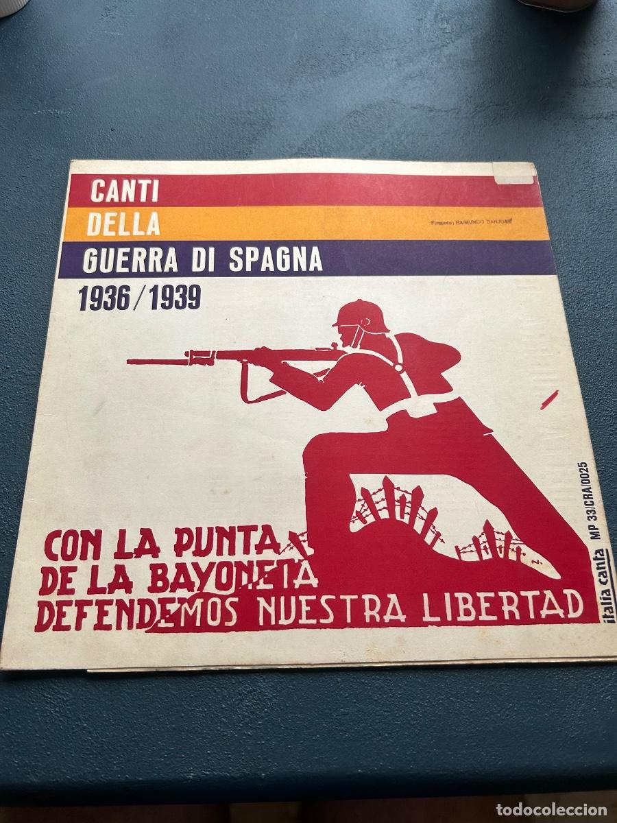Coleccionismo: Disco de vinilo italiano guerra civil espa&ntilde;ola