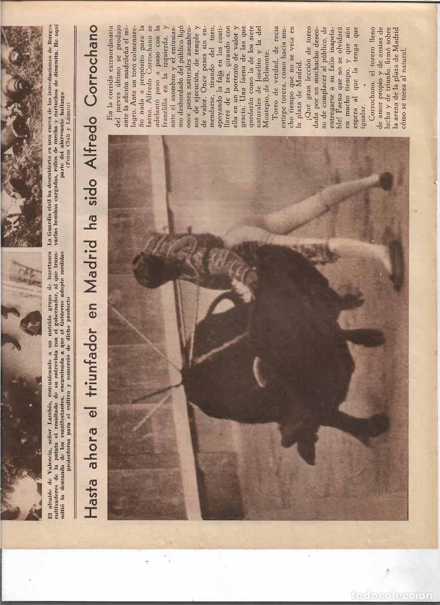 Coleccionismo: A&Ntilde;O 1933 RECORTE PRENSA TORERO ALFREDO CORROCHANO TRIUNFADOR EN MADRID TOREO TAUROMAQUIA
