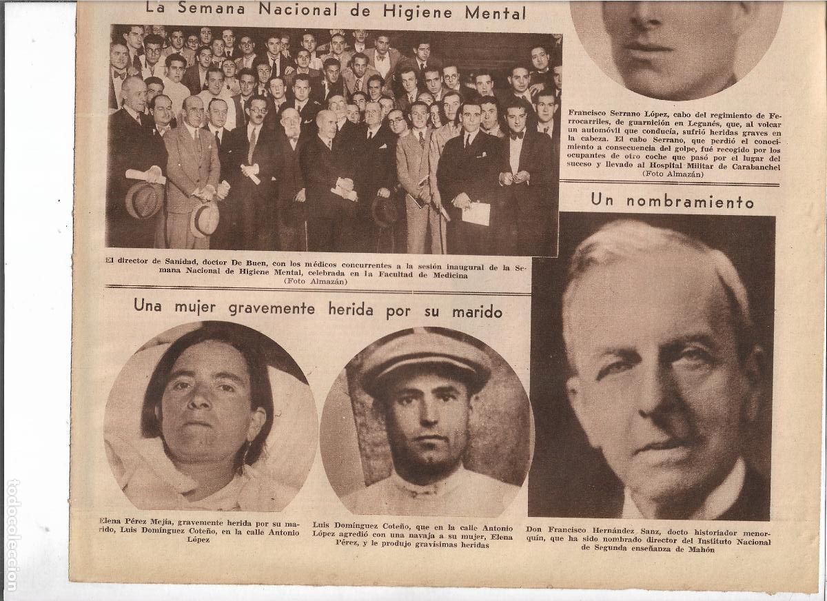 Collezionismo: A&Ntilde;O 1933 RECORTE PRENSA NOTICIA NOMBRAMIENTO FRANCISCO HERNANDEZ SANZ DIRECTOR INSTITUTO DE MAHON