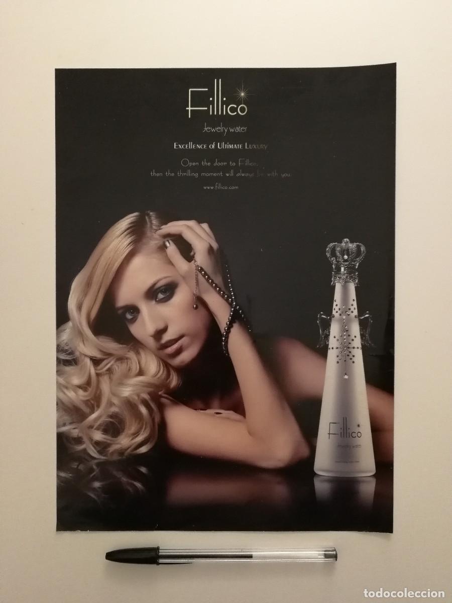 Collectionnisme: ANUNCIO ACARTONADO -A4- Fillico Jewelry Water AGUA LUJO JAPON - PUBLICIDAD LAMINA
