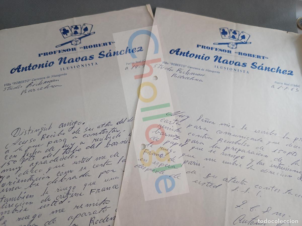 Sammelleidenschaft Papier: Cartas Antonio navas Sanchez< Profesor Robert magia ilusionismo