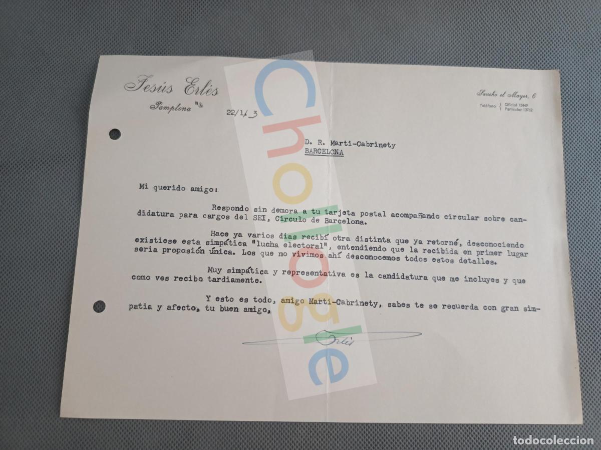 Sammelleidenschaft Papier: Carta jesus Erl&eacute;s a Marti Cabrinet magia ilusionismo