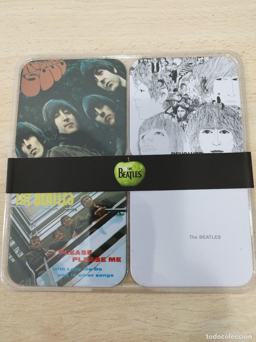Coleccionismo: 4 Posavasos The Beatles 2009 Apple Corps Ltd. Nuevo Rubber Soul Revolver Please, Please