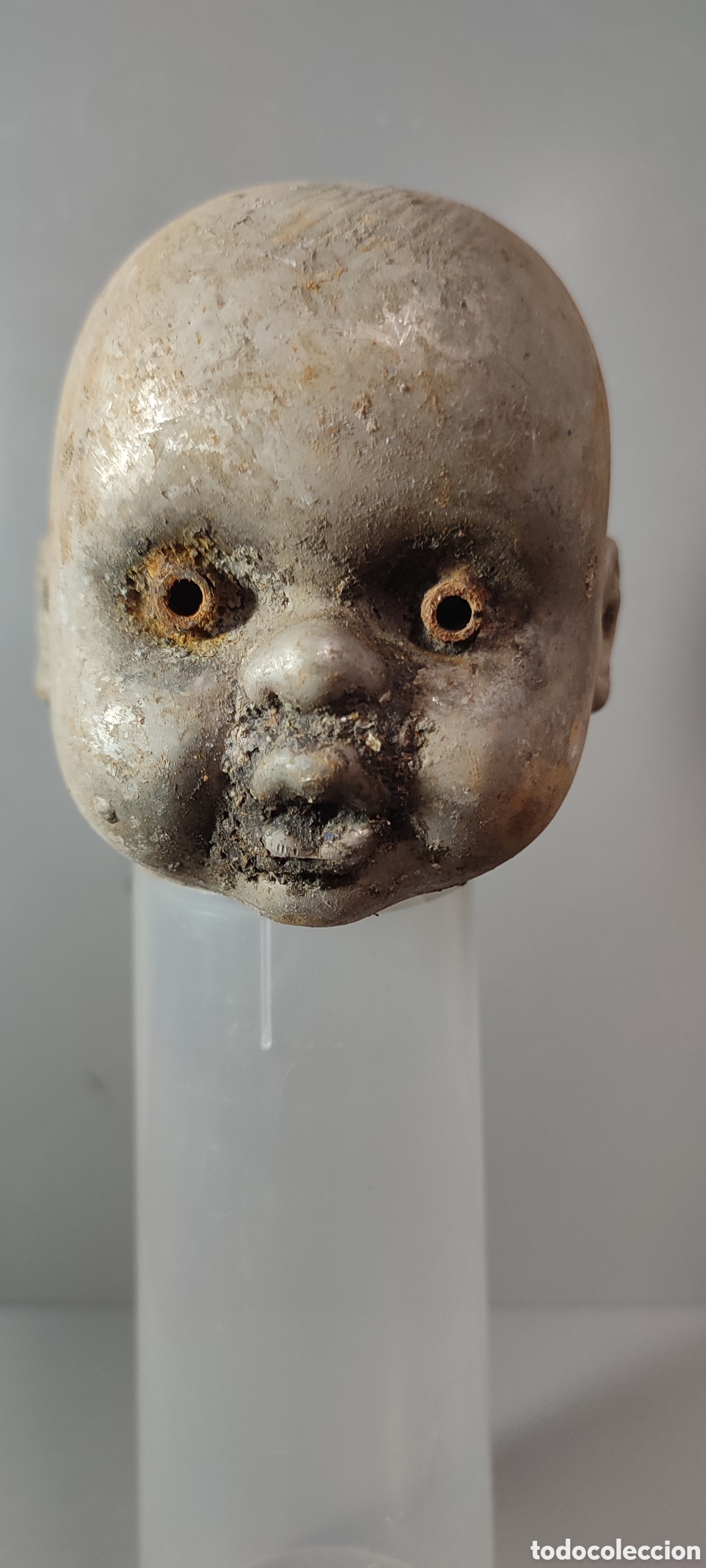 Coleccionismo: Antiguo molde de N&iacute;quel usado para fabricar mu&ntilde;ecas Baby de Feber, A&ntilde;o 1991. Pieza de coleccionista