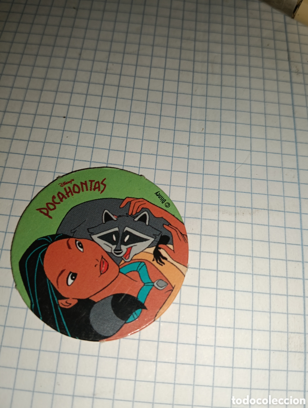 Coleccionismo: Tazo 5 Pocahontas Nestl&eacute;