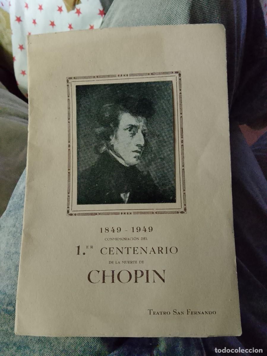 Coleccionismo: ANTIGUA GU&Iacute;A PROGRAMA TEMPORADA 1949 TEATRO SAN FERNANDO SEVILLA centenario muerte Chopin