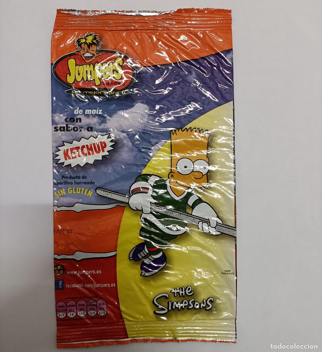 Coleccionismo: BOLSA VACIA JUMPERS FINOS DE PROMO JUMPAZOS TRANSFER RELIEVE SIMPSONS bart hockey ice