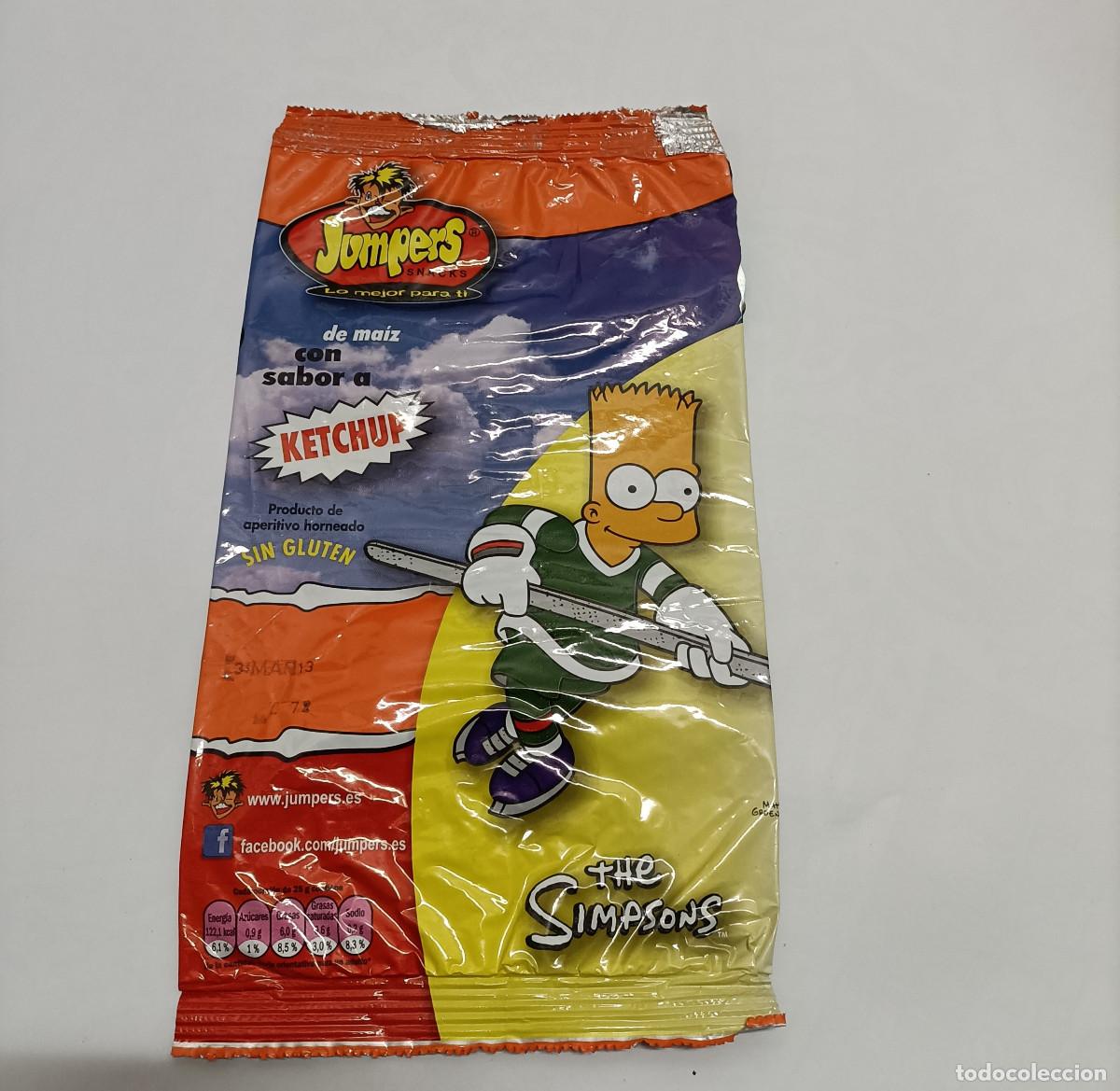 Coleccionismo: BOLSA VACIA JUMPERS FINOS DE PROMO JUMPAZOS TRANSFER RELIEVE SIMPSONS bart hockey ice
