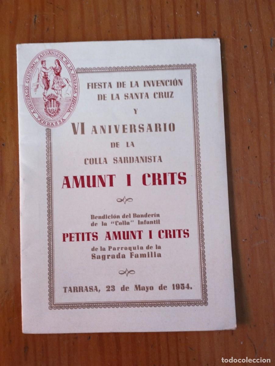 Coleccionismo: Tarrasa Sardanas 1954 *Amunt i Crits* Sagrada Familia