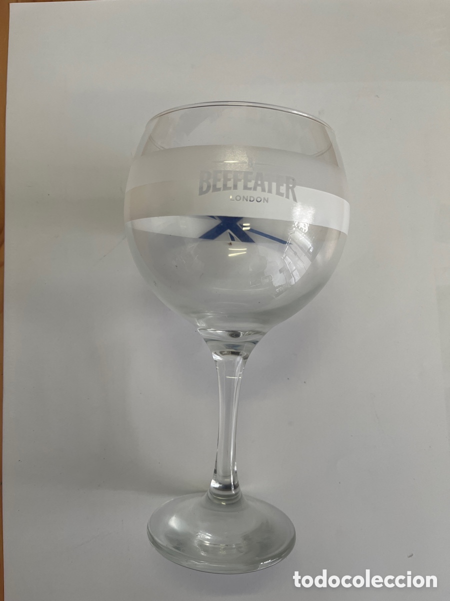 Coleccionismo: Copa grande de cristal Beefeater