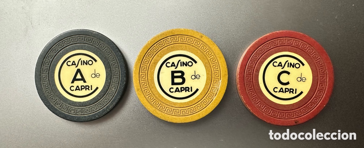 Colecionismo: Cuba Set Fichas de Casino de Capri ABC