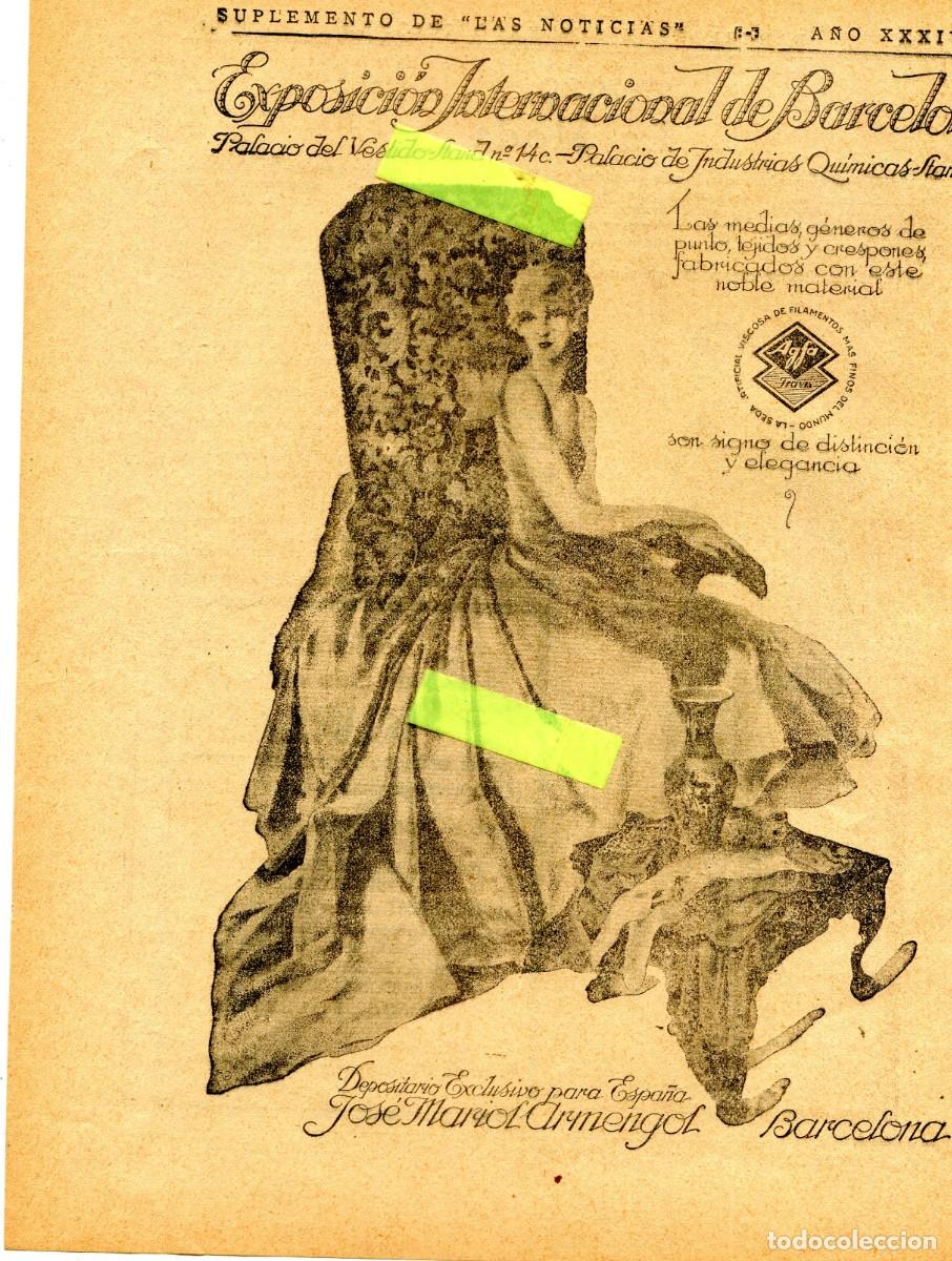 Colecionismo: RECORTE DE PRENSA A&Ntilde;O 1929 EXPOSICION JOSE MARIOL ARMENGOL AGFA