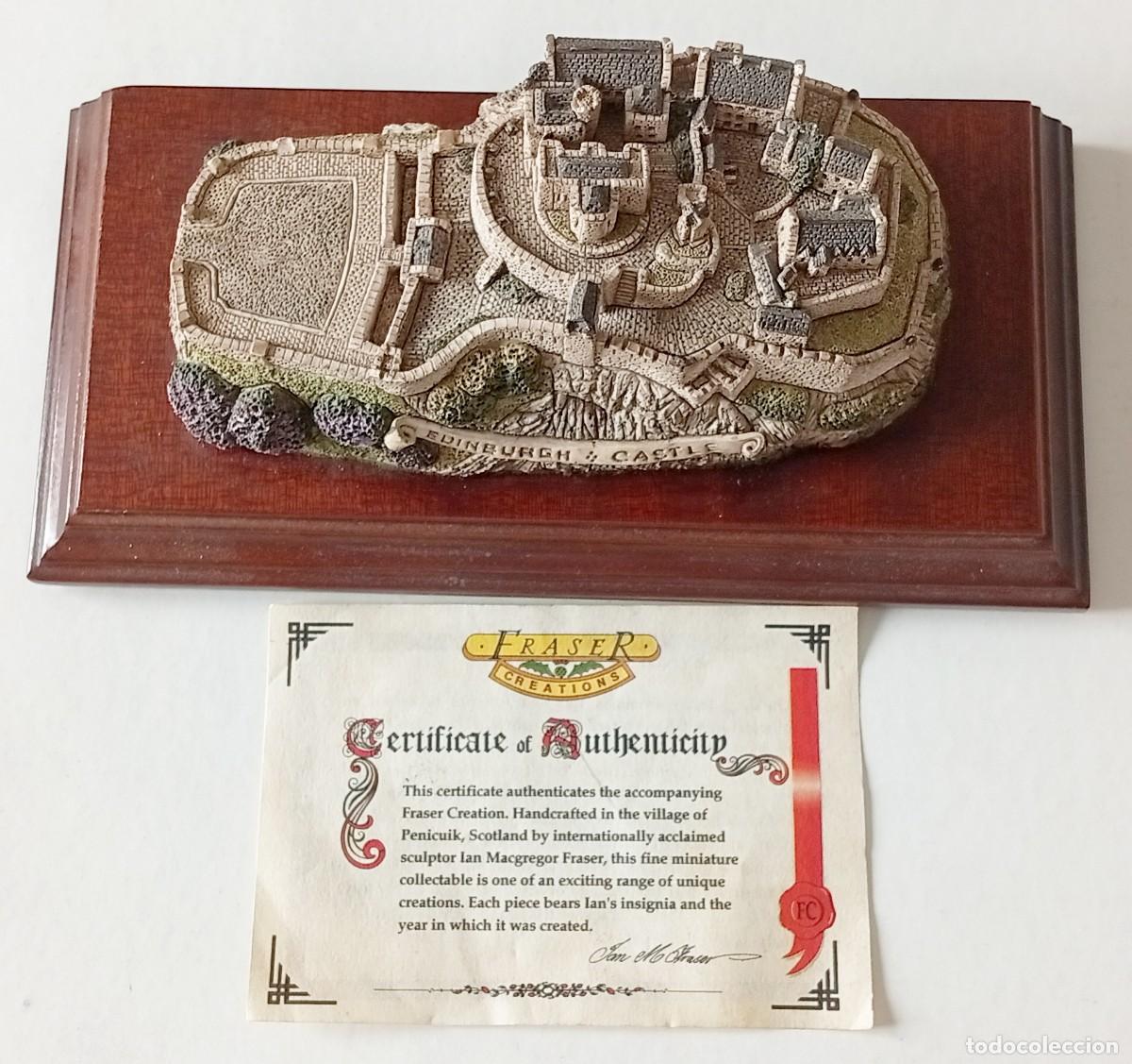 Collectionnisme: Miniatura Castillo Edimburgo 1994 - Fraser Creations Escocia - Con Certificado Autenticidad