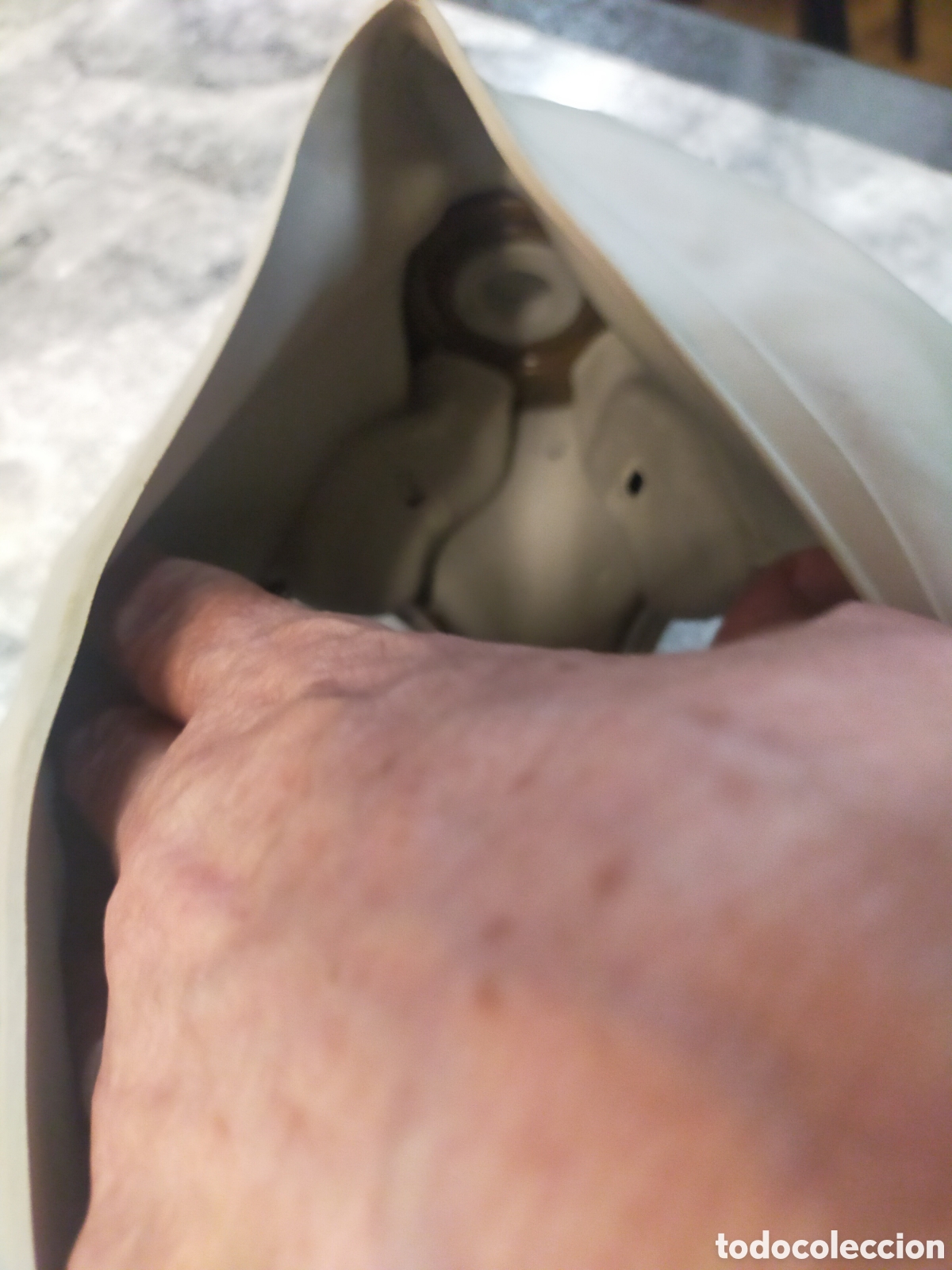 Coleccionismo: M&aacute;scara antig&aacute;s sovi&eacute;tica con bolsa - Foto 6