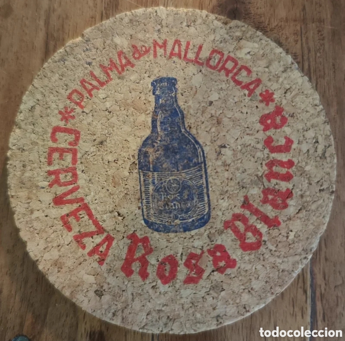 Coleccionismo: Antiguo Posavasos cerveza Rosa blanca