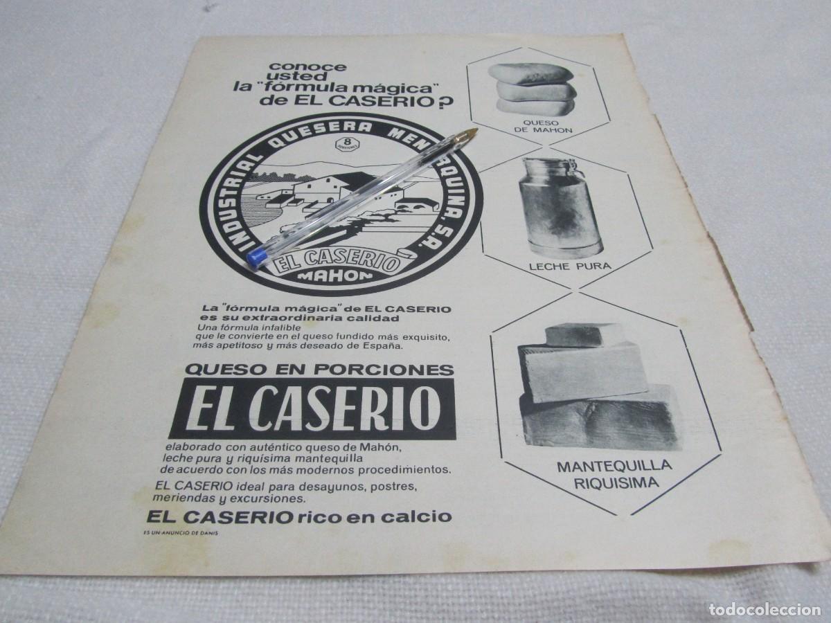 Coleccionismo: PUBLICIDAD QUESO EL CASERIO A&Ntilde;OS 60