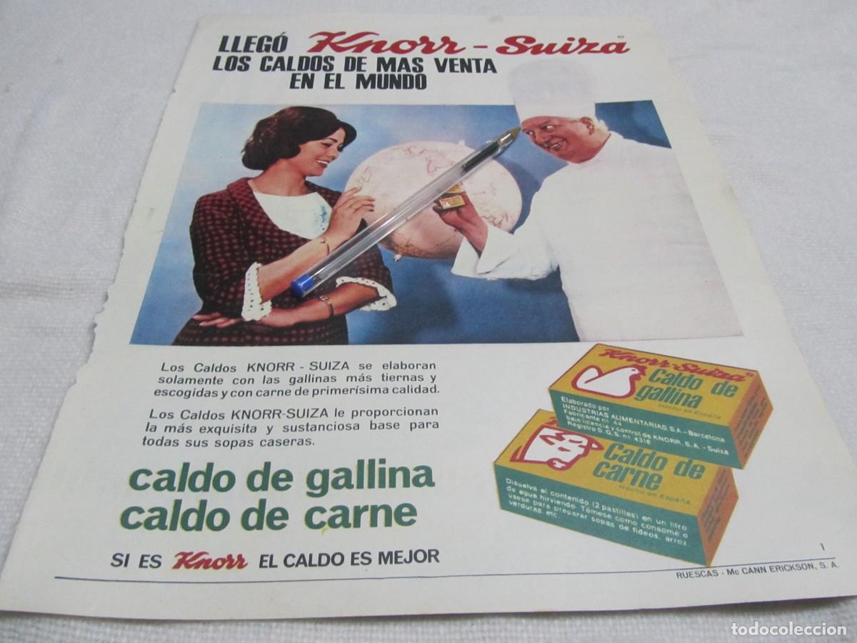 Collectionnisme: PUBLICIDAD CALDOS KNORR-SUIZA A&Ntilde;OS 60