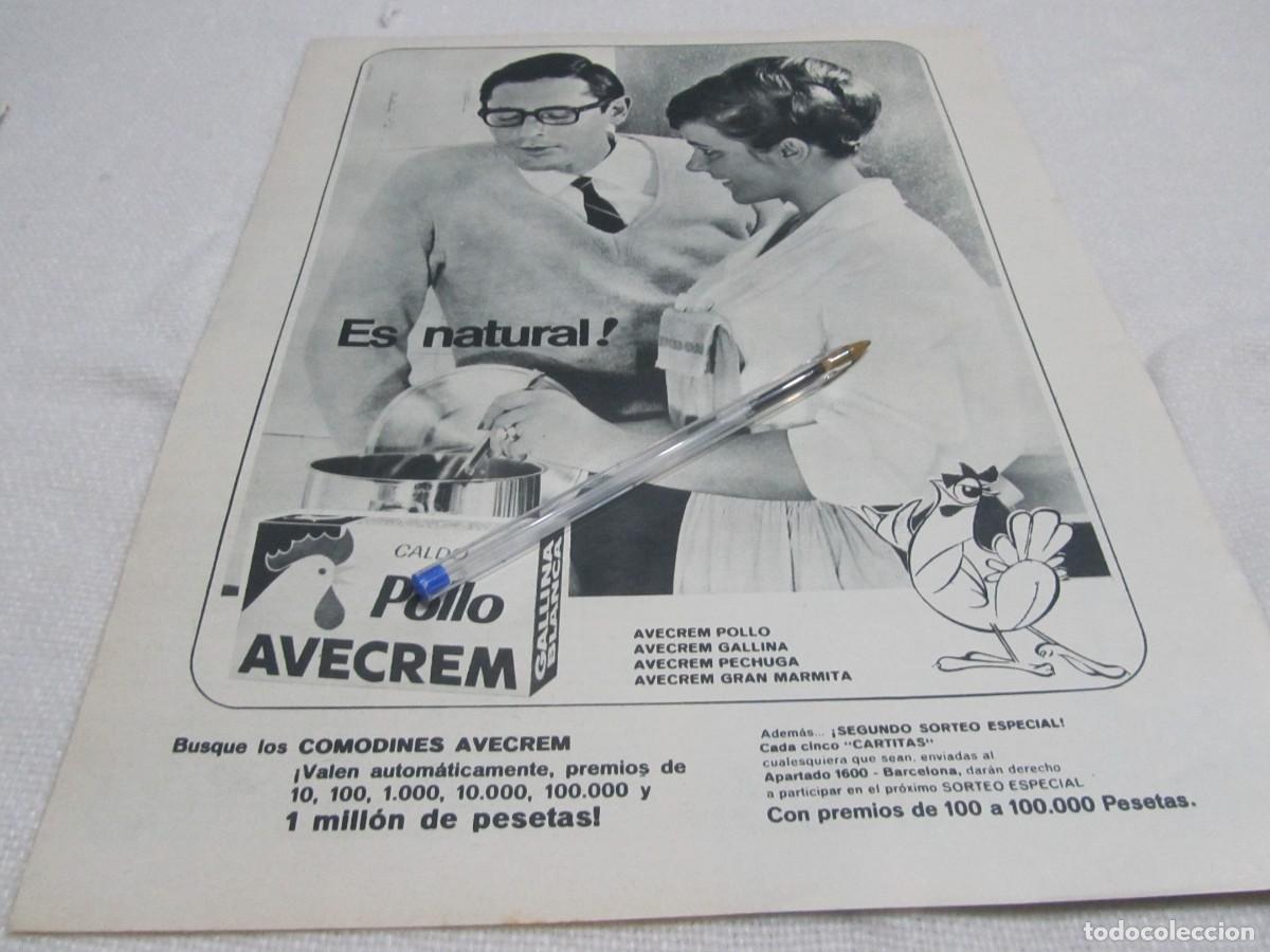 Collectionnisme: PUBLICIDAD CALDO DE POLLO AVECREM A&Ntilde;OS 60