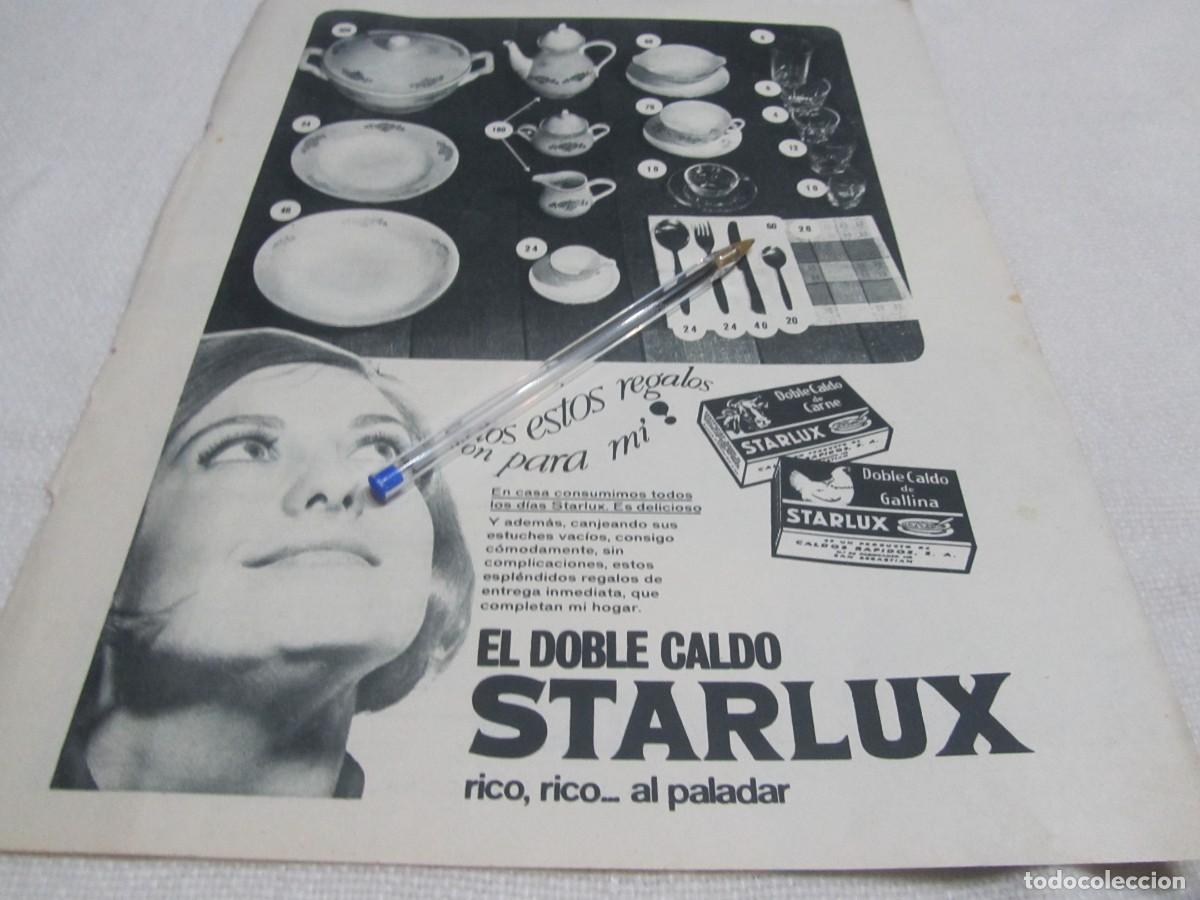 Coleccionismo: PUBLICIDAD DOBLE CALDO DE CARNE STARLUX A&Ntilde;OS 60