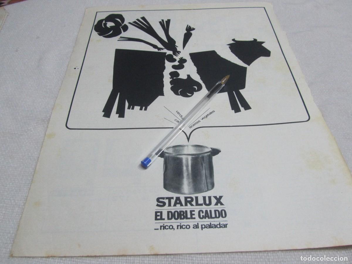 Coleccionismo: PUBLICIDAD DOBLE CALDO STARLUX A&Ntilde;OS 60