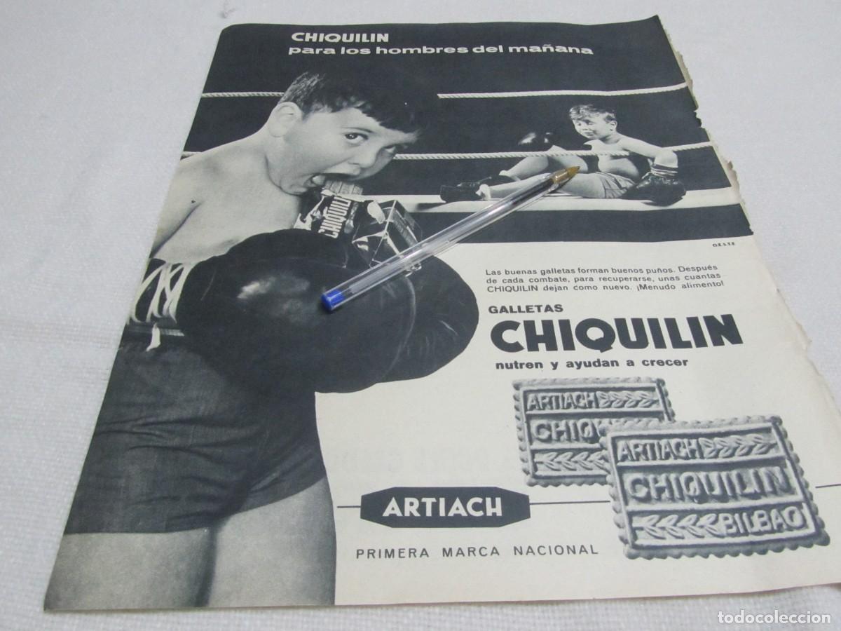 Coleccionismo: PUBLICIDAD GALLETAS CHIQUILIN DE ARTIACH A&Ntilde;OS 60