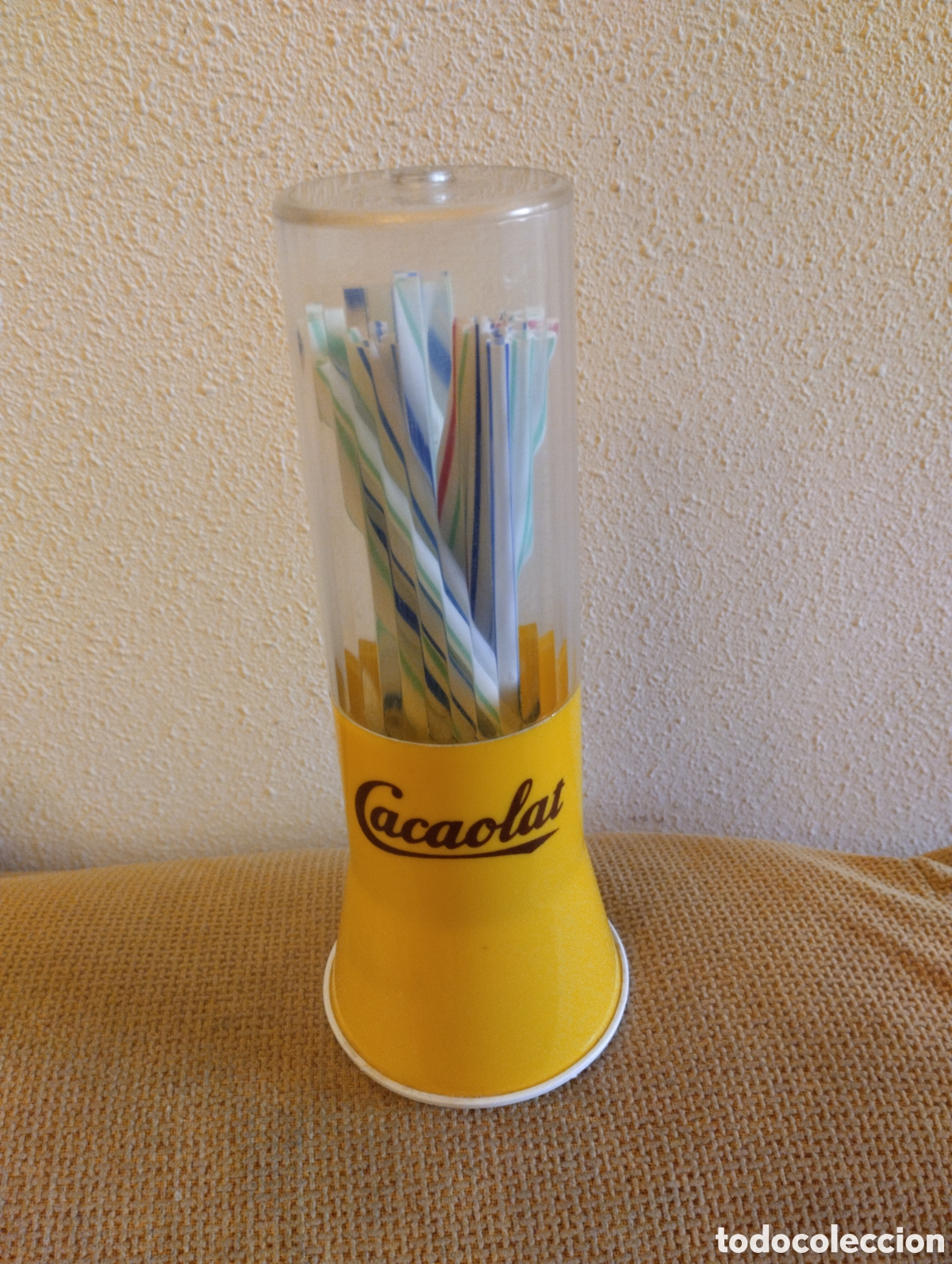 Collectionnisme: Dispensador de pajitas antiguo Cacaolat