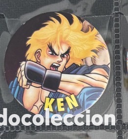 Coleccionismo: Tazo a&ntilde;os 90 STREET FIGHTER chicles Vidal KEN 17