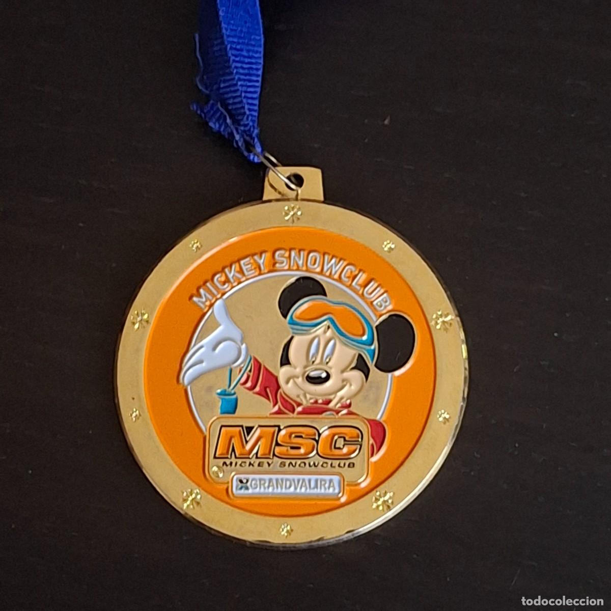 Coleccionismo: MEDALLA MICKEY MOUSE WALT DISNEY SNOWCLUB MSC GRANDVALIRA ANDORRA