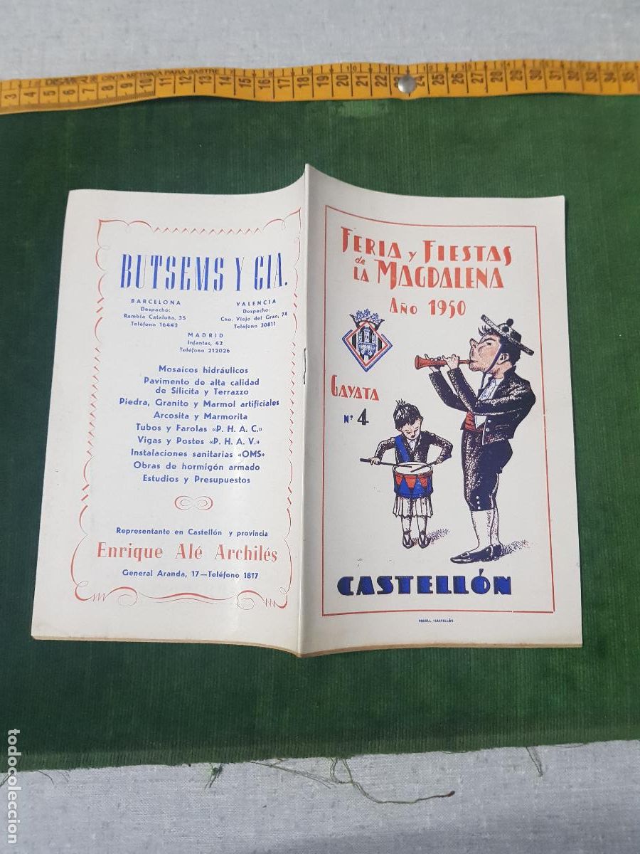 Coleccionismo: 1950 PROGRAMA DE FIESTAS DE LA GAYATA N.4