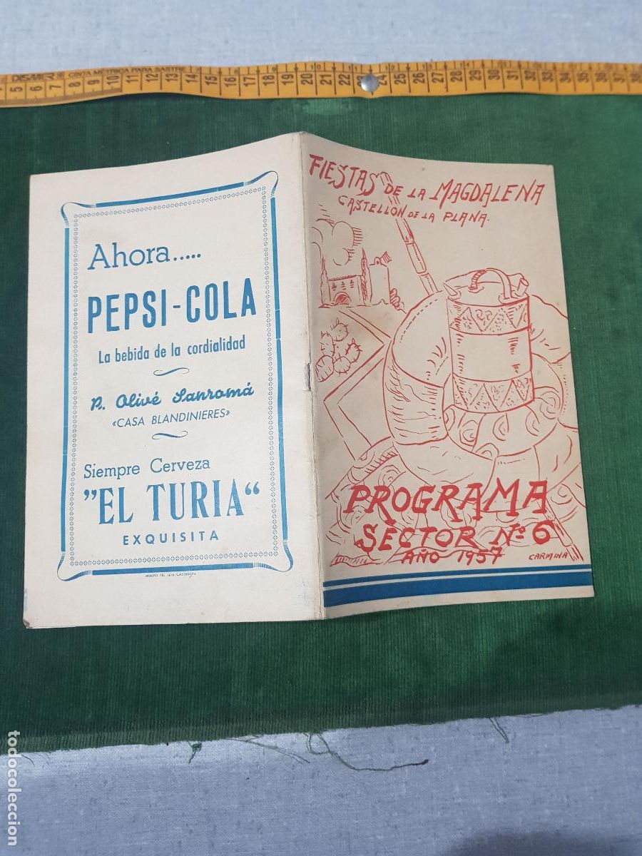 Coleccionismo: 1957 PROGRAMA DE FIESTAS DE LA GAYATA DEL SECTOR N.6