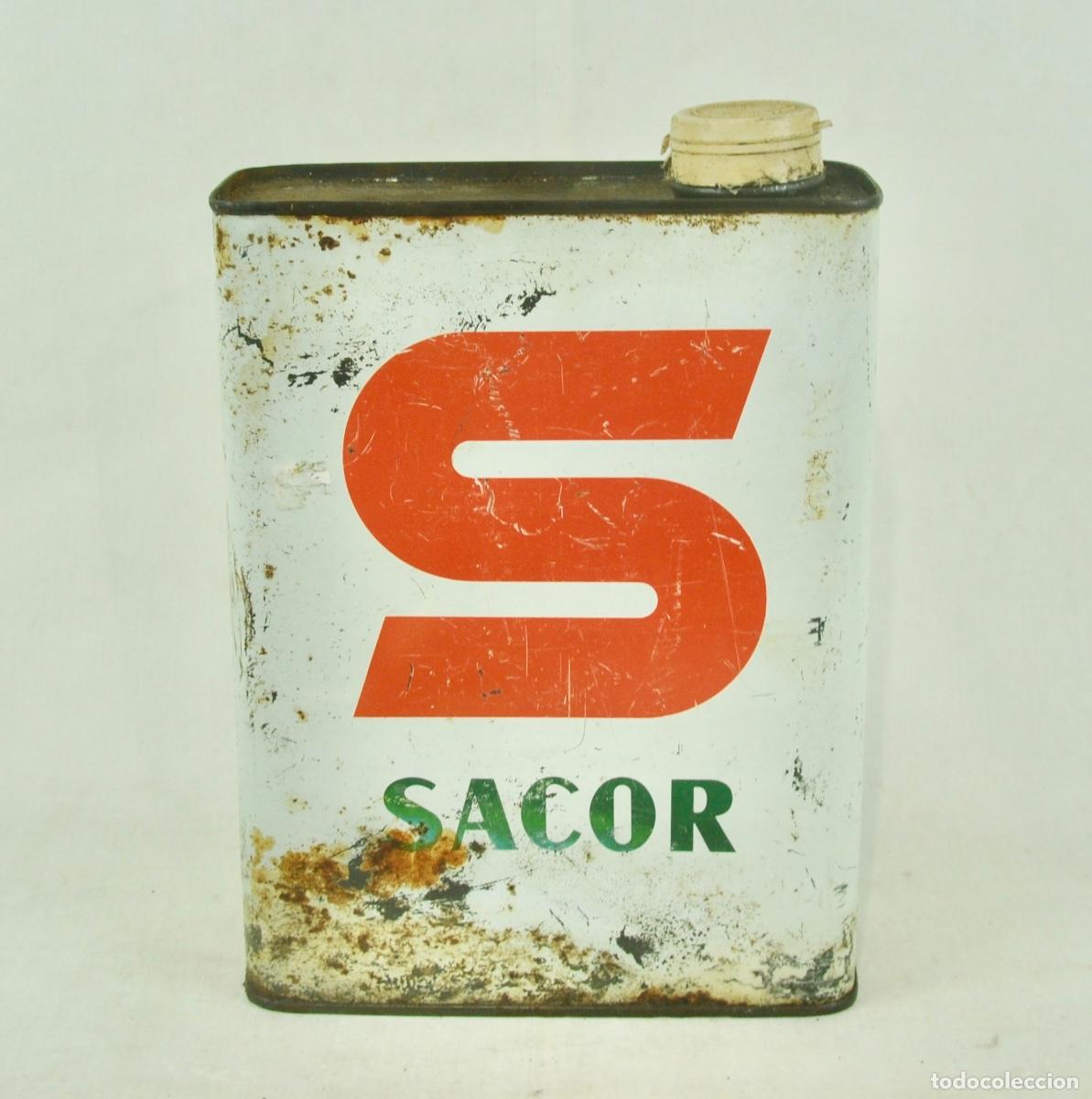 Coleccionismo: Lata aceite Sacor grande