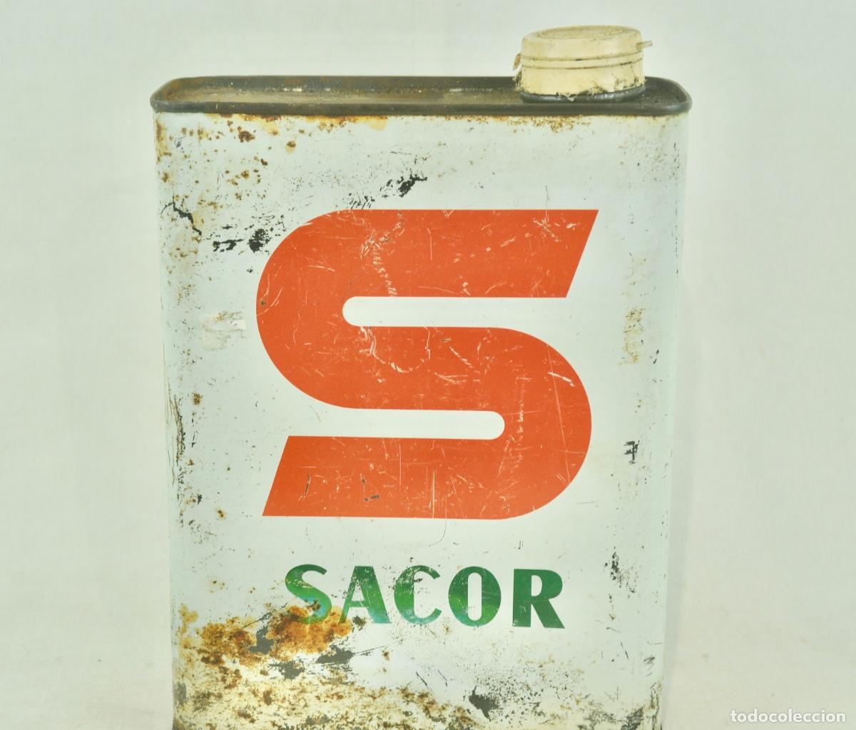 Coleccionismo: Lata aceite Sacor grande - Foto 2