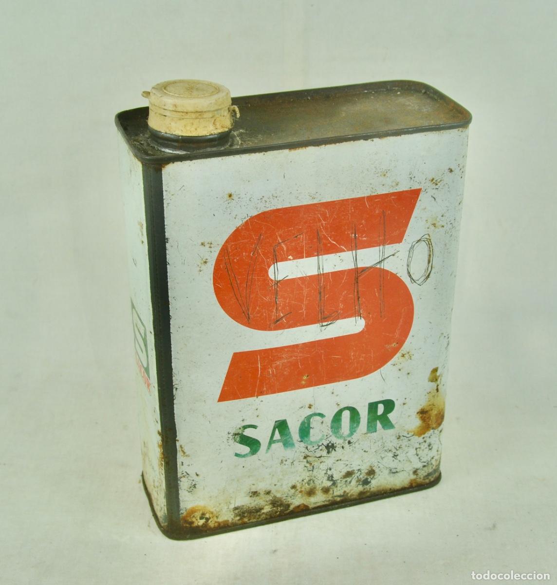 Coleccionismo: Lata aceite Sacor grande - Foto 4