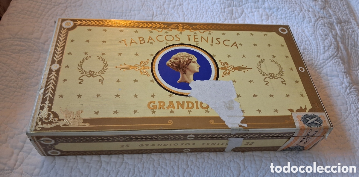 Colecionismo: CAJA DE PUROS TENISCA, GRANDIISOS. CON 14 PUROS.