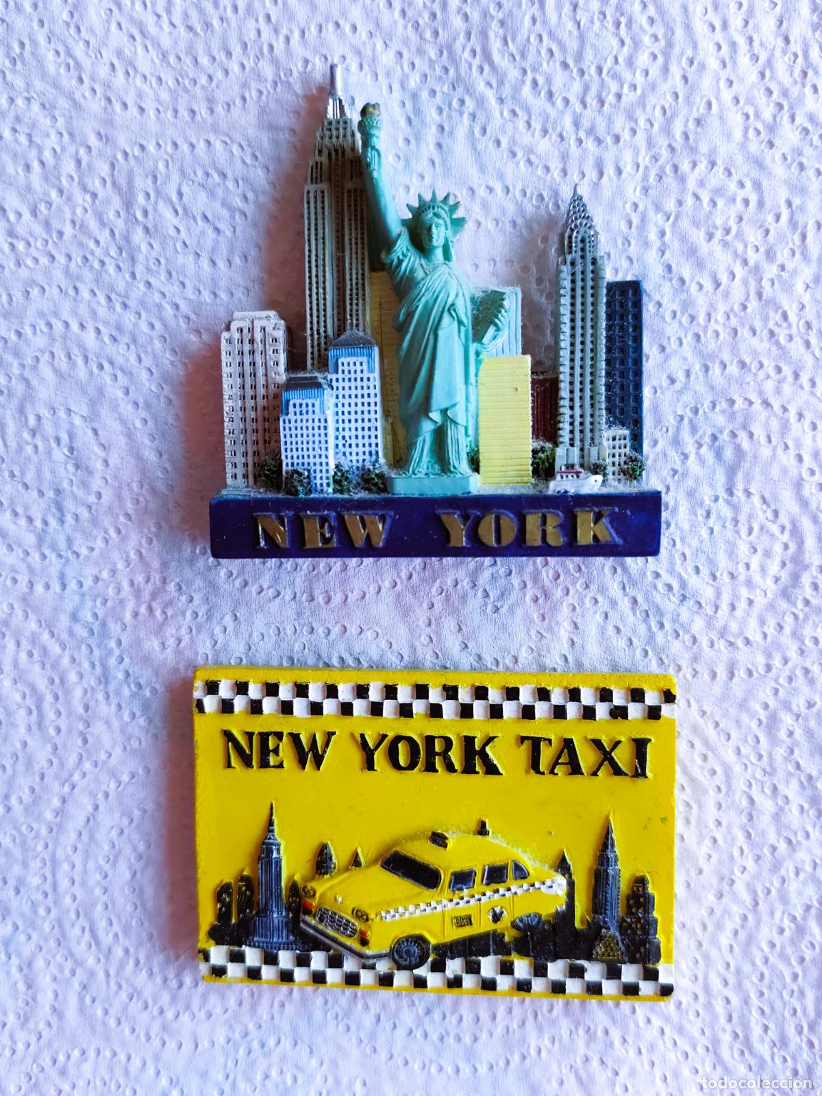 Coleccionismo: Lote 2 Imanes de New York / Nueva York