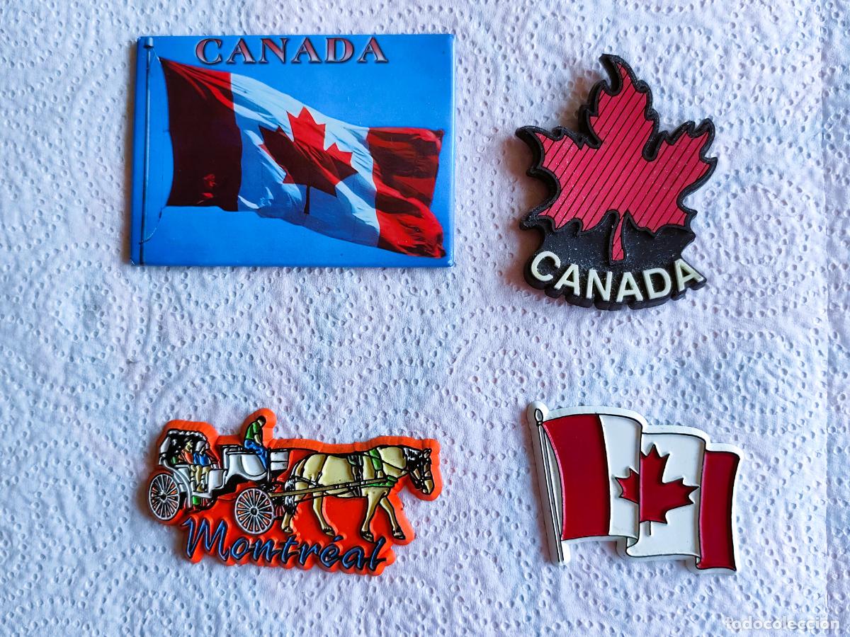 Coleccionismo: Lote 4 Imanes de Canad&aacute;