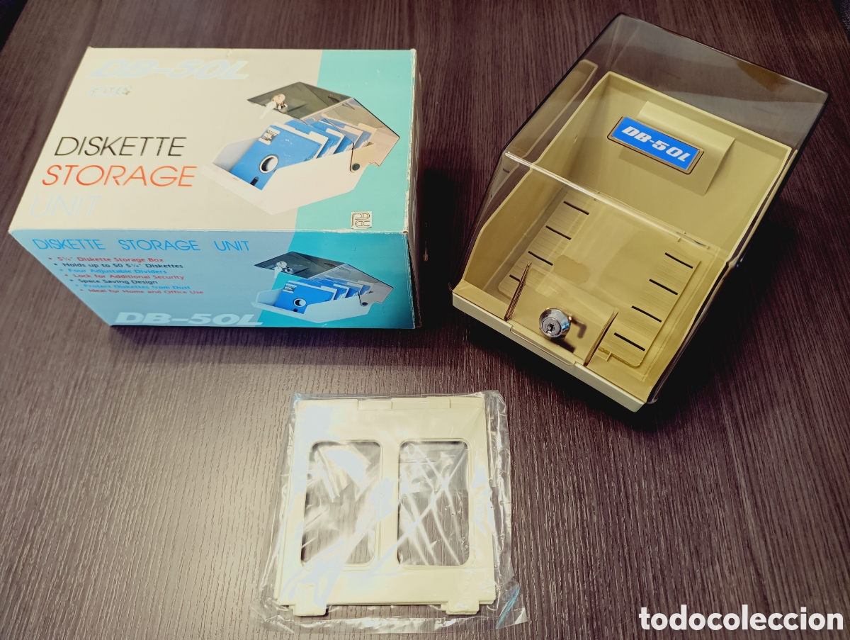 Coleccionismo: Antiguo Archivador Diskettes / Discos 5&rdquo; 1/4