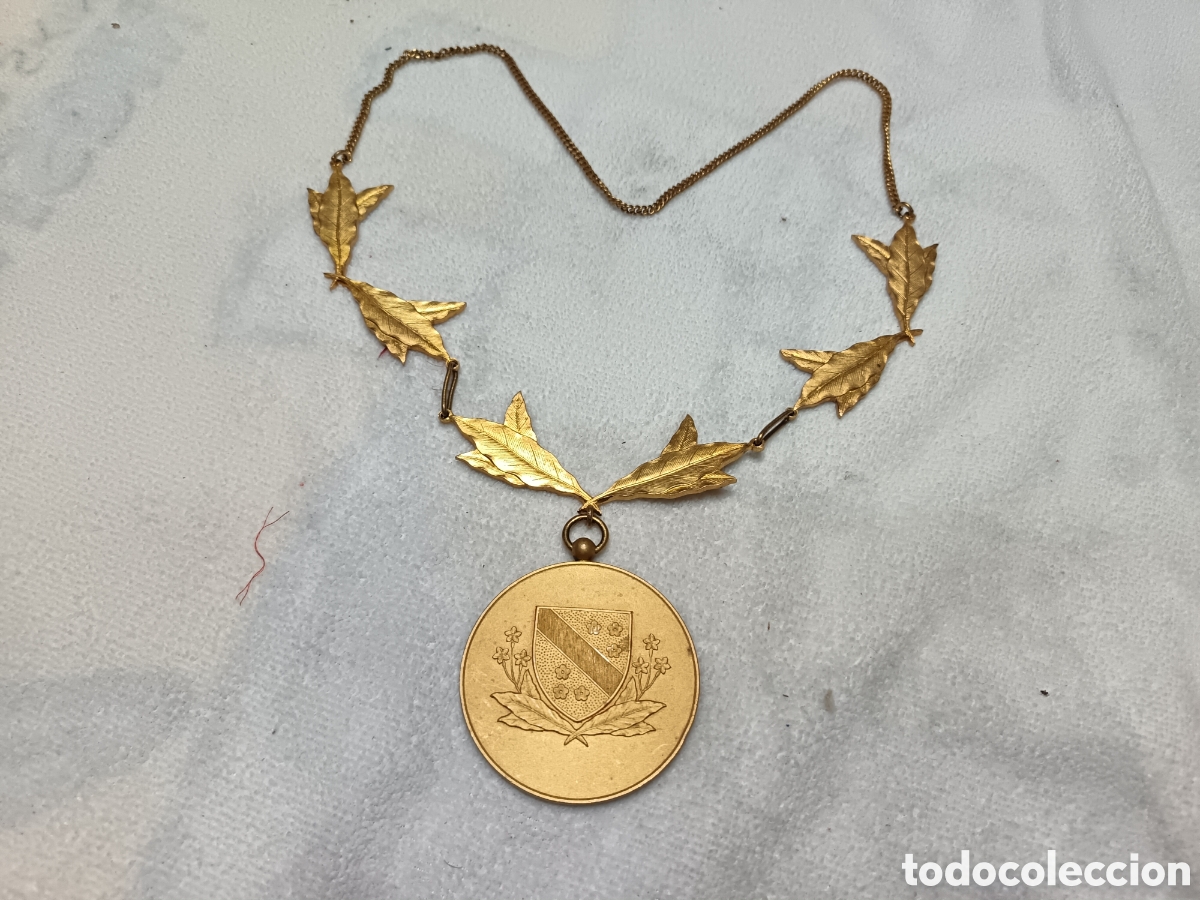 Collectionnisme: GRAN MEDALLA , MEDALLON DORADO AL MERCURIO, ORDE GULDEN TABAKSBLAD, COLONIAS HOLANDESAS DE TABACO