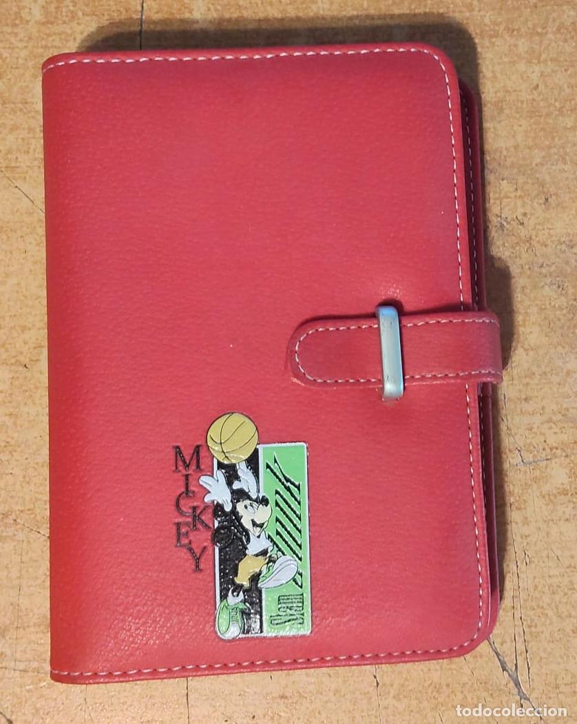 Coleccionismo: Agenda note book A6 roja de Mickey vintage